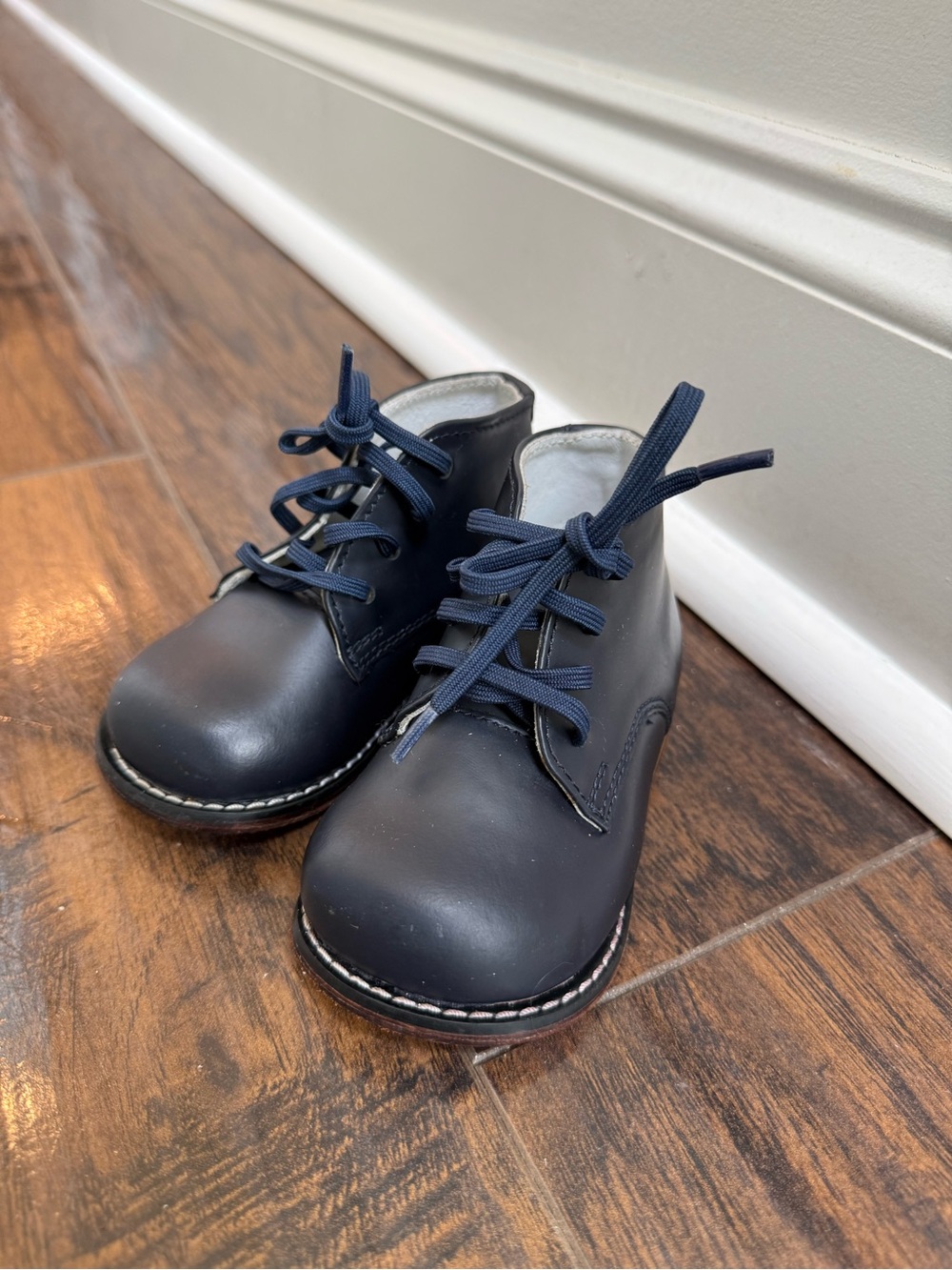 Josmos Kids Navy Lace-Up walkers